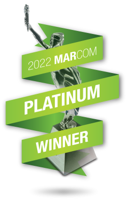 2022 MarCom Platinum Award Logo