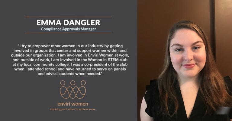 photo of Emma Dangler with quote from the article